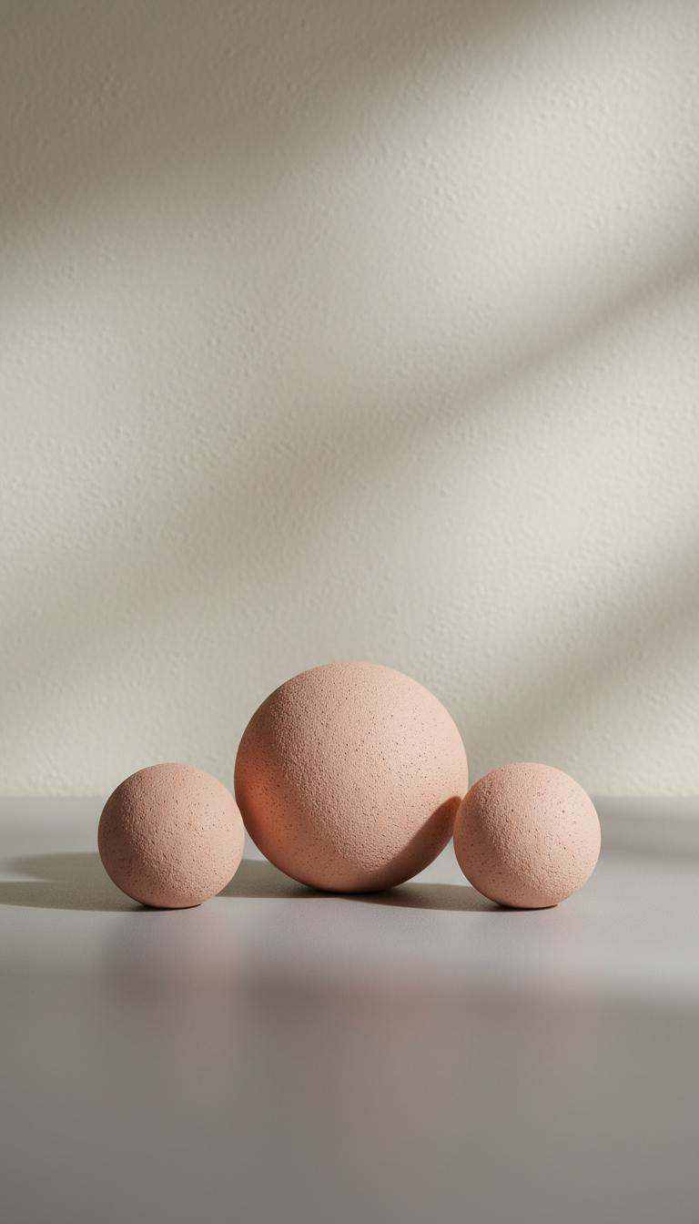 Blush Clay Decorative Orb Set